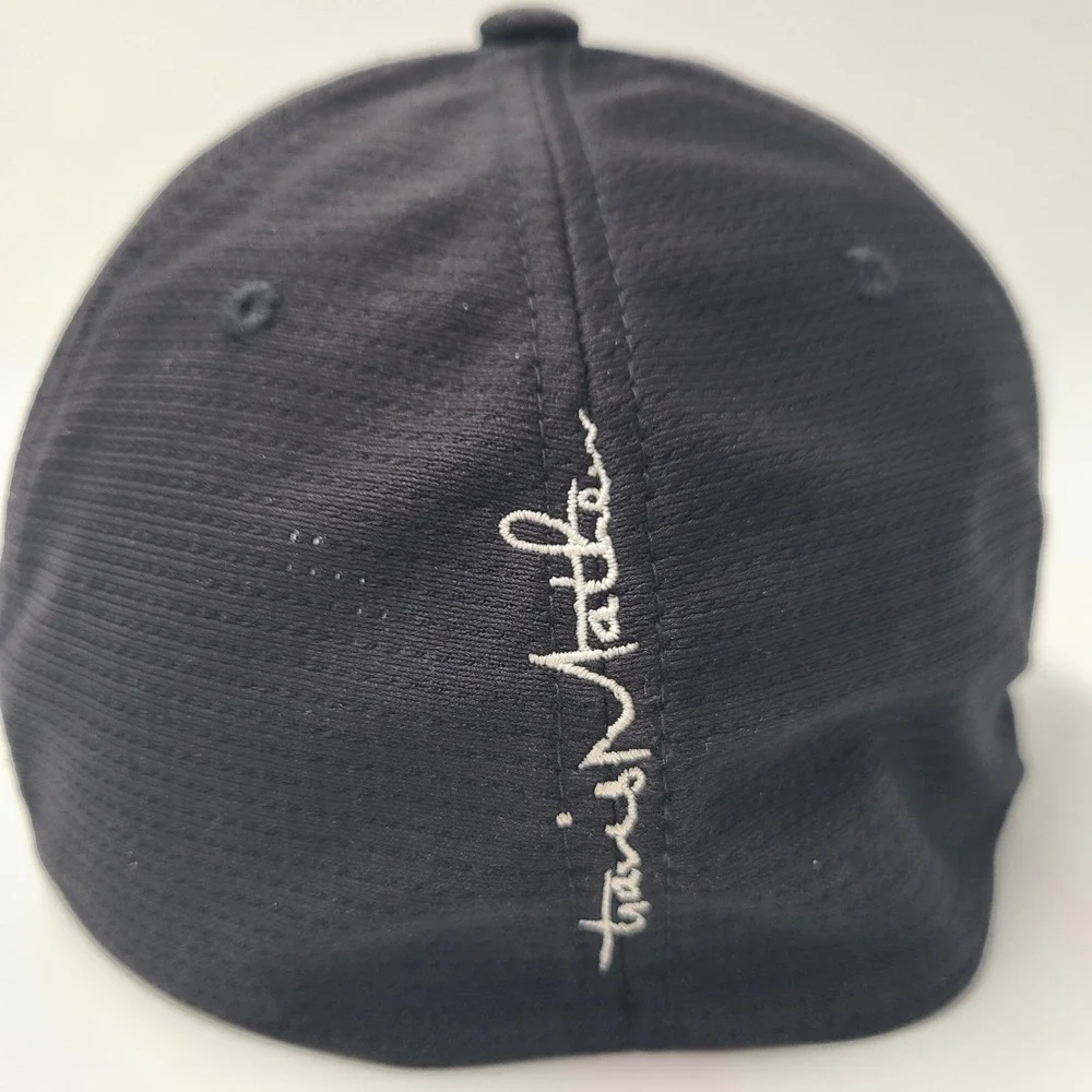 Travis Mathew Hat Fitted L-XL Black White‎ Golf Tennis Pickleball Outdoors Men